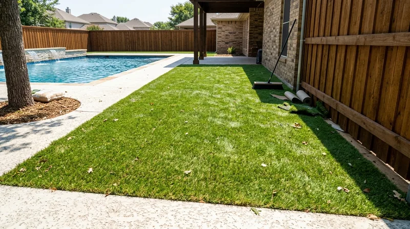 Pool Surround Turf Arlington